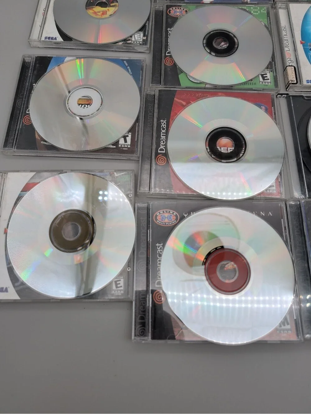 Sega Dreamcast Game Lot - NBA 2K1, NFL 2K1, Tony Hawk's Pro Skater 2, Spirit of